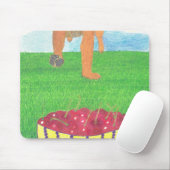 Tapis De Souris Pattes de chien et cerise (Avec souris)