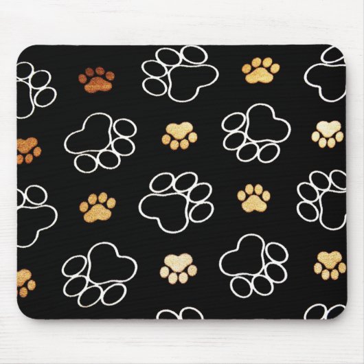 Tapis De Souris Pattes mignonnes de chien (Devant)