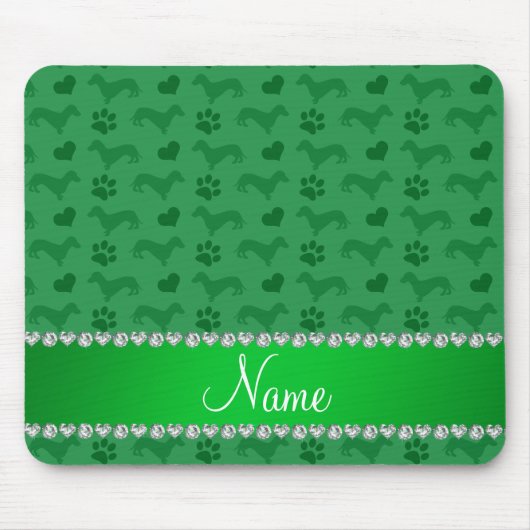 Tapis De Souris Pattes vertes nommées faites sur commande de (Devant)