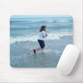 Tapis De Souris Patty courant sur la plage (Avec souris)