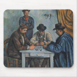 Tapis De Souris Paul Cezanne   les joueurs de carte