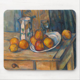 Tapis De Souris Paul Cezanne - Nature morte avec pot à lait et fru