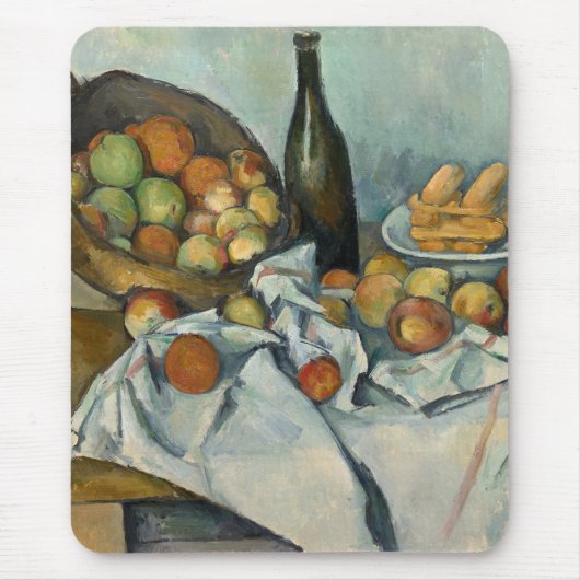 Tapis De Souris Paul Cezanne Panier de Pommes Nature morte vintage (Devant)