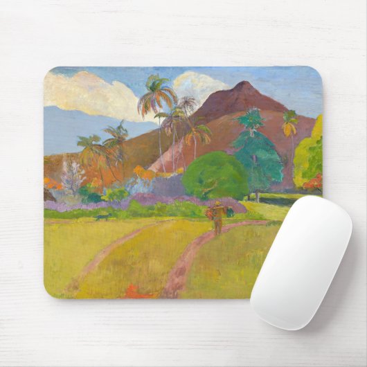 Tapis De Souris Paul Gauguin - Paysage tahitien (Avec souris)