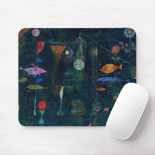 Tapis De Souris Paul Klee Fish Magic Peinture Abstraite Art graphi (Avec souris)