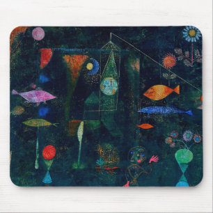 Tapis De Souris Paul Klee Fish Magic Peinture Abstraite Art graphi