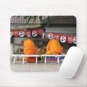 Tapis De Souris Pause glace crème ... Moines bouddhistes Thaïlande (Avec souris)