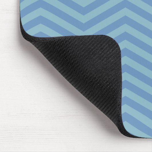 Tapis De Souris Pavé bleu Chevron Motif Souris zigazg (Coin)