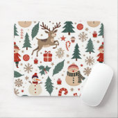 Tapis De Souris Pavé de la souris de Noël (Avec souris)