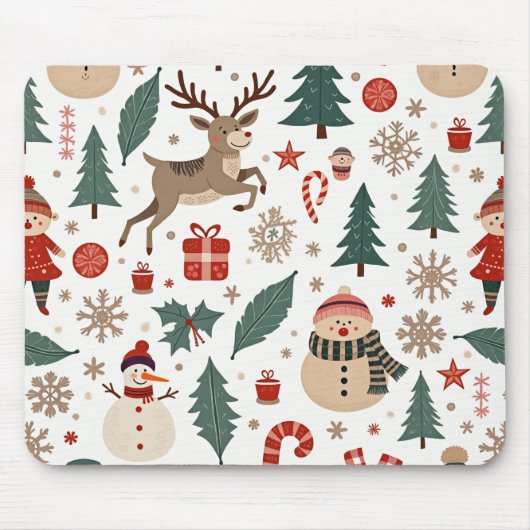 Tapis De Souris Pavé de la souris de Noël (Devant)