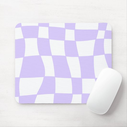 Tapis De Souris pavé de souris à damiers violet funky (Avec souris)