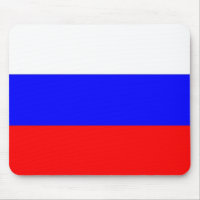Pavé de souris avec Drapeau de la Russie