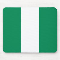Pavé de souris avec Drapeau du Nigeria
