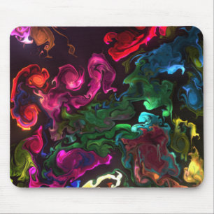 Tapis De Souris Pavé de souris coloré artistique
