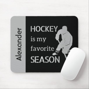 Tapis De Souris Pavé de souris de Hockey glace saison préférée arg
