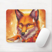 Tapis De Souris pavé de souris de la famille fox (Avec souris)