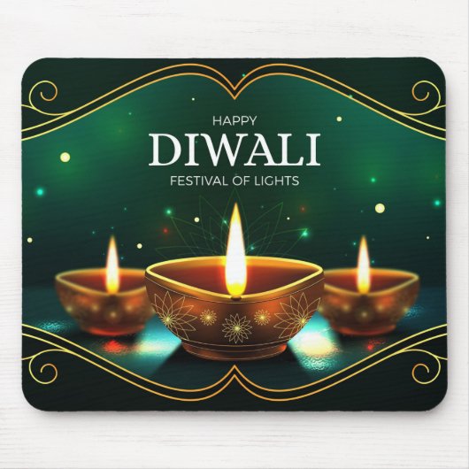 Tapis De Souris Pavé de souris Diwali (Devant)