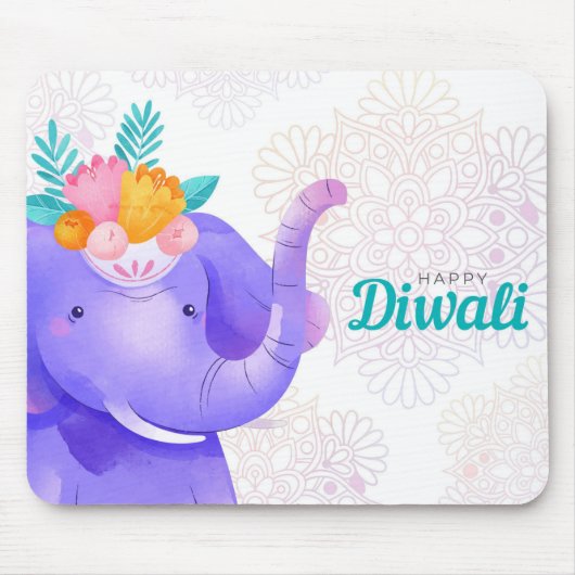 Tapis De Souris Pavé de souris Diwali (Devant)