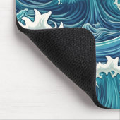 Tapis De Souris pavé de souris forme vague (Coin)