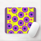 Tapis De Souris pavé de souris jaune pourpre (Avec souris)