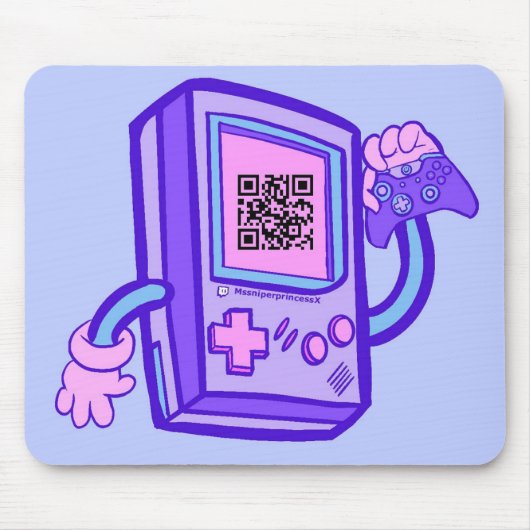 Tapis De Souris pavé de souris ms.sniperprincess avec code QR (Devant)