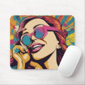 Tapis De Souris Pavé de souris Pop Art (Avec souris)