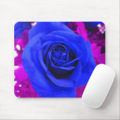 Tapis De Souris Pavé de souris Rose bleu (Avec souris)