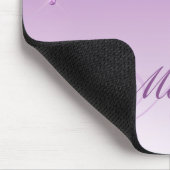 Tapis De Souris pavé souris monogramme violet parties scintillant (Coin)