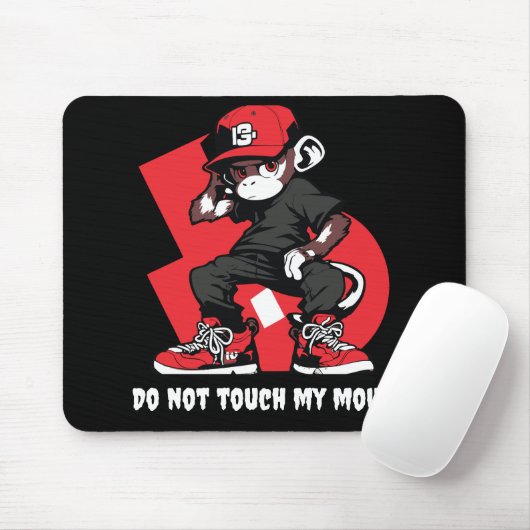 Tapis De Souris pavé souris singe cool (Avec souris)