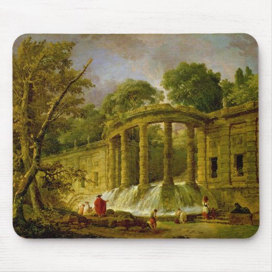 Tapis De Souris Pavillon avec la cascade, 1760 (Devant)