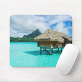Tapis De Souris pavillon de la Sur-eau, mousepad de Bora Bora (Avec souris)