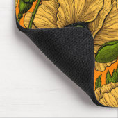 Tapis De Souris Pavot jaune (Coin)