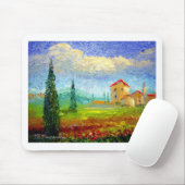 Tapis De Souris Pavots de la Toscane (Avec souris)