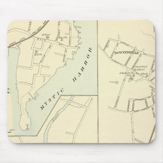 Tapis De Souris Pawcatuck, Noank, Lyme (Devant)
