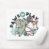 Tapis De Souris Paws and Play – Adorable Cat Illustration (Avec souris)