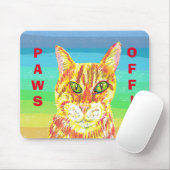 Tapis De Souris Paws Off ginger chatons tabby (Avec souris)