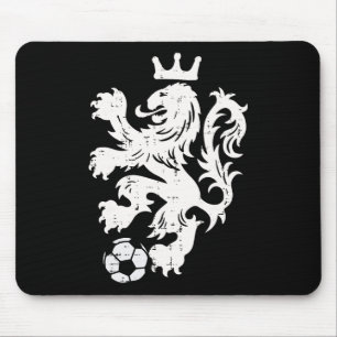 Tapis De Souris Pays-Bas Lion Néerlandais Orange Supporter de Foot