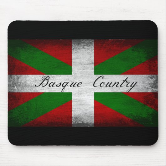 Tapis De Souris Pays basque Drapeau déprimé (Devant)