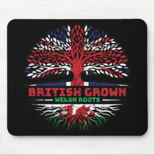 Tapis De Souris Pays de Galles Royaume-Uni Royaume-Uni British Tre