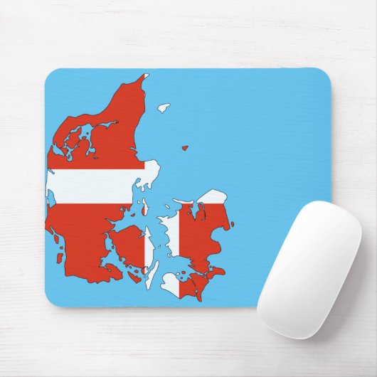 Tapis De Souris Pays du Danemark (Avec souris)