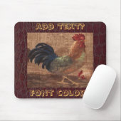 Tapis De Souris Pays français Mousepad pour l'amant de coq (Avec souris)