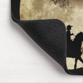 Tapis De Souris Pays Ouest Cowboy Big Moon équitation (Coin)