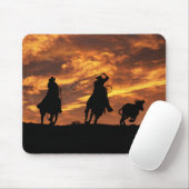 Tapis De Souris Pays Western Roping Cowboys (Avec souris)