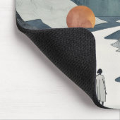 Tapis De Souris Paysage Abstrait de Boho (2) (Coin)