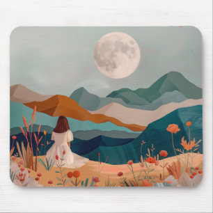 Tapis De Souris Paysage Abstrait de Boho (21)