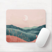 Tapis De Souris Paysage Abstrait de Boho (7) (Avec souris)