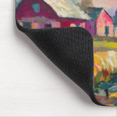 Tapis De Souris Paysage agricole d'automne Art Abstrait moderne (Coin)