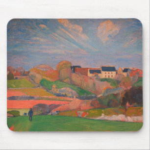 Tapis De Souris Paysage au Pouldu par Gauguin :