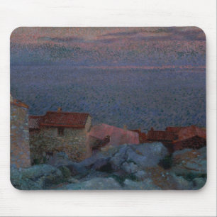 Tapis De Souris Paysage côtier (huile sur la toile)