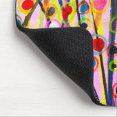 Tapis De Souris paysage d'art abstrait aquarelle coloré (Coin)